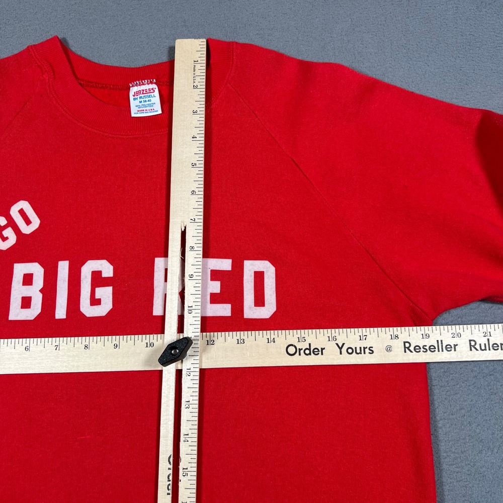 VTG Nebraska Cornhuskers Sweatshirt Medium Go Big Red Jerzees Made in USA 80s - Picture 4 of 7